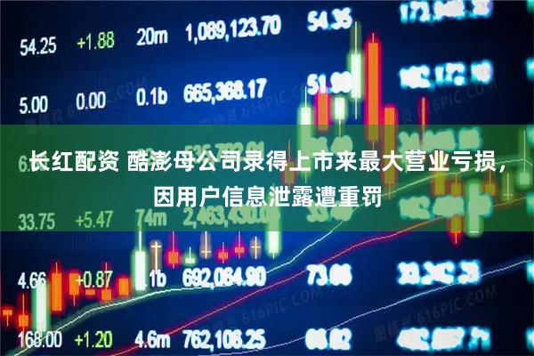 长红配资 酷澎母公司录得上市来最大营业亏损，因用户信息泄露遭重罚